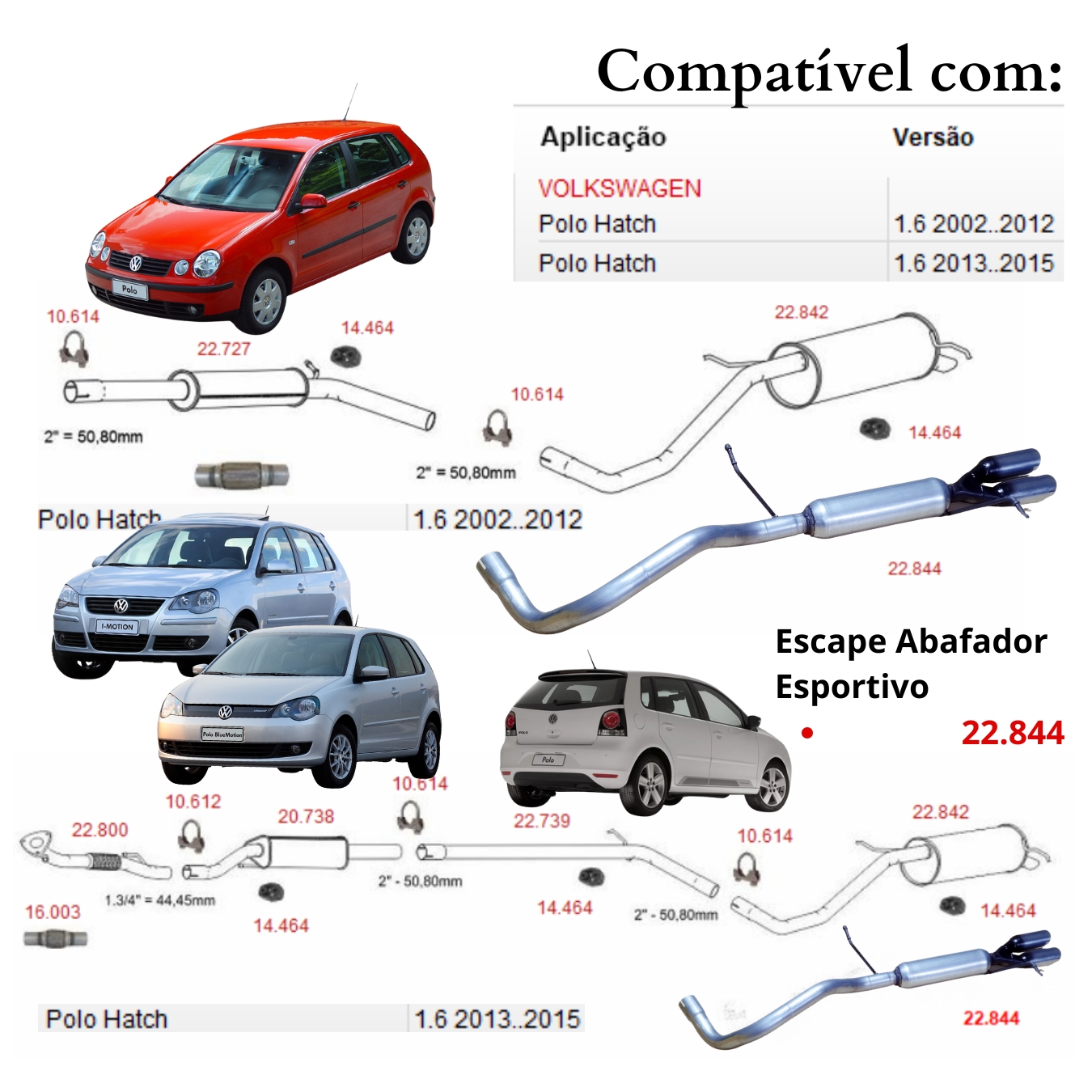 Escapamento Esportivo Volkswagen Polo Ha ...